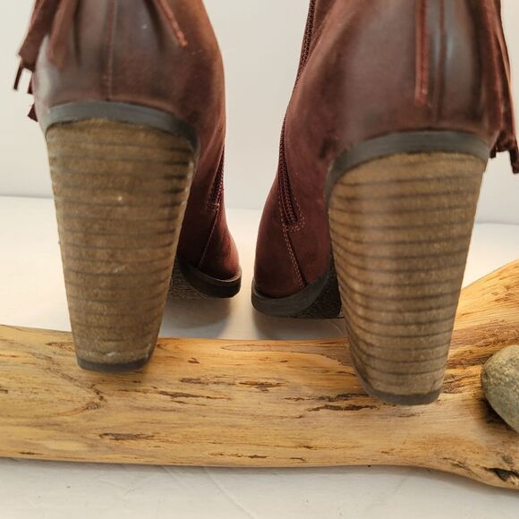 Steve madden woodmeer suede fringed booties - Picture 8 of 11